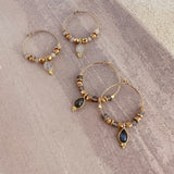 Kaya - Labradorite Hoop Earrings