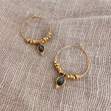 Kaya - Labradorite Hoop Earrings