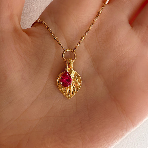 Divya - Collier Médaillon CZ