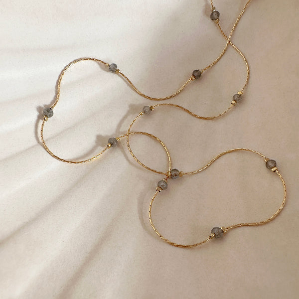 Bridget - Dainty Labradorite Necklace