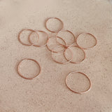 Cecily - Dainty Hammered Ring in Rose Gold