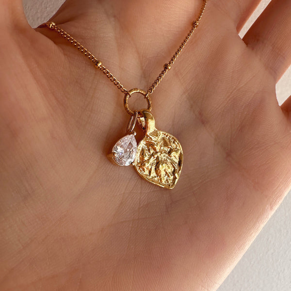 Divya - Collier Médaillon CZ