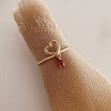 Maika - Heart Crystal Ring