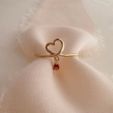 Maika - Heart Crystal Ring