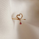 Maika - Heart Crystal Ring