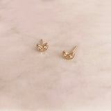 Violet - CZ Petal Studs