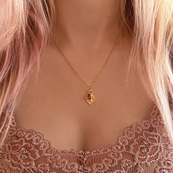 Divya - Collier Médaillon CZ