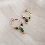 Miyah - Boho Gemstone Hoops