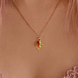 Divya - Collier Médaillon CZ