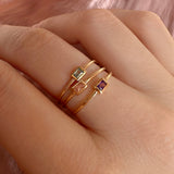 Eura - Dainty Crystal Ring