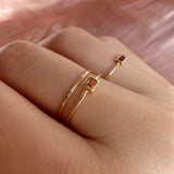 Cecily - Dainty Hammered Ring