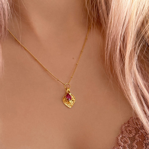 Divya - Collier Médaillon CZ