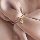 Madison - Bague Breloque Coeur