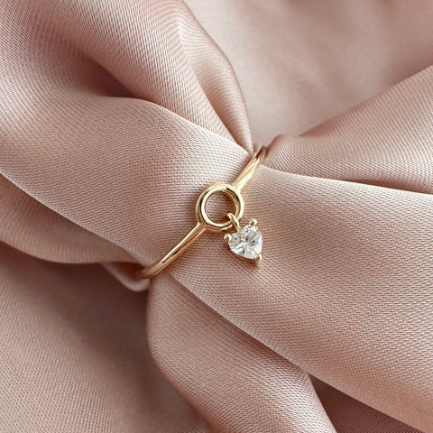 Madison - Bague Breloque Coeur