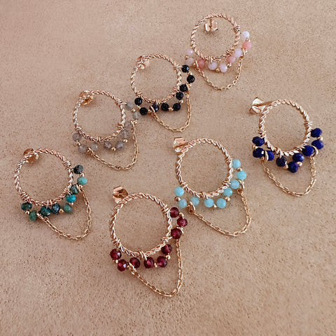 Edna - Gemstone Earrings