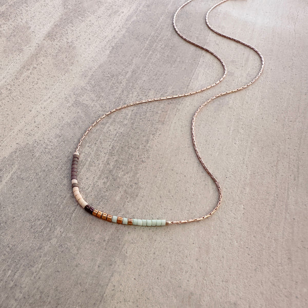 Savannah - Minimalist Rose Gold Necklace