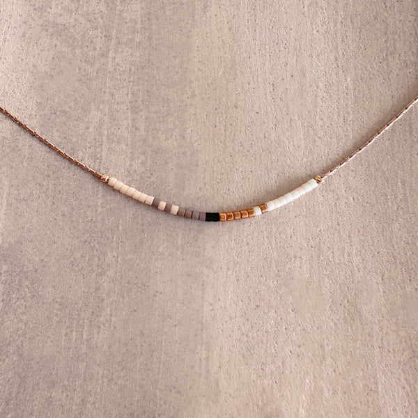 Savannah - Minimalist Rose Gold Necklace