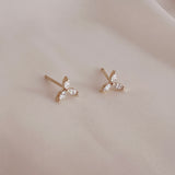Marinda - Boucles Fleur CZ