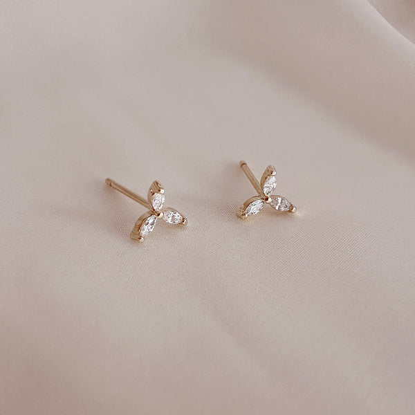 Marinda - Boucles Fleur CZ