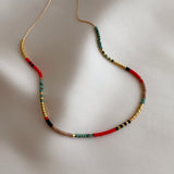 Estella - Multicolor Beaded Necklace