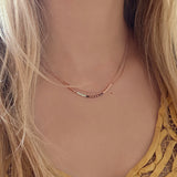 Elvira - Collier Double Rose Gold Minimaliste