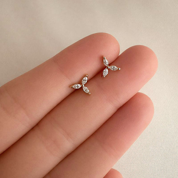 Marinda - Boucles Fleur CZ
