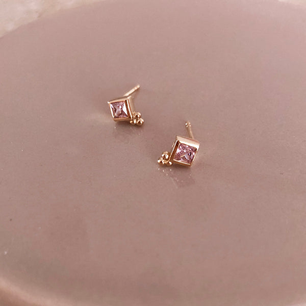 Lindy - CZ Stud Earrings