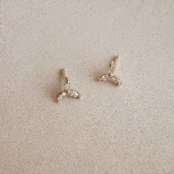 Marinda - Boucles Fleur CZ