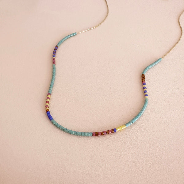 Estella - Multicolor Beaded Necklace