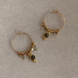 Inaya - Labradorite Hoop Earrings