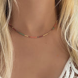 Estella - Multicolor Beaded Necklace