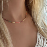 Estella - Multicolor Beaded Necklace
