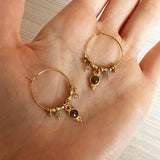 Inaya - Labradorite Hoop Earrings