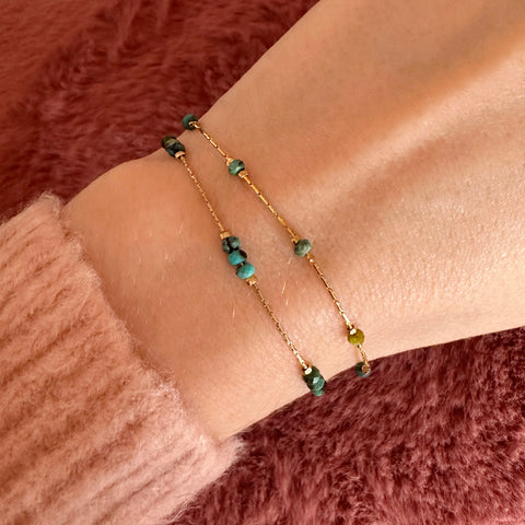 Meera - Turquoise Bead Bracelet