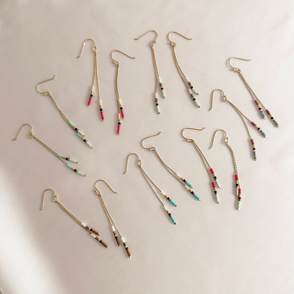 Candyce - Boucles Chaîne Perlée