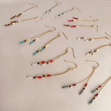 Candyce - Beaded Chain Earrings