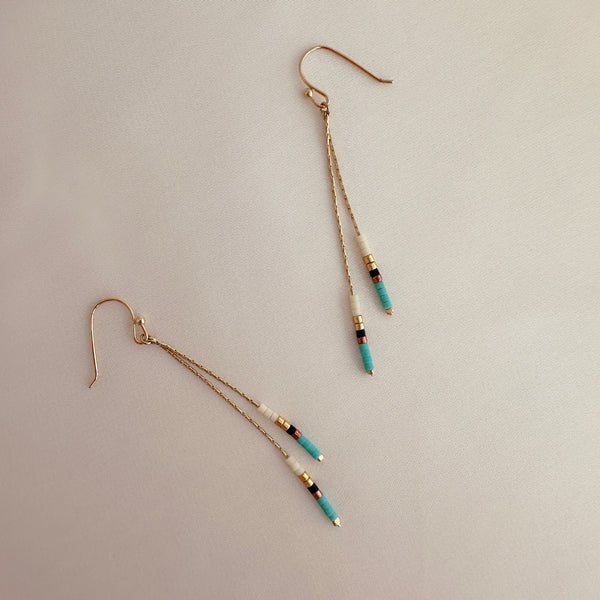 Candyce - Boucles Chaîne Perlée