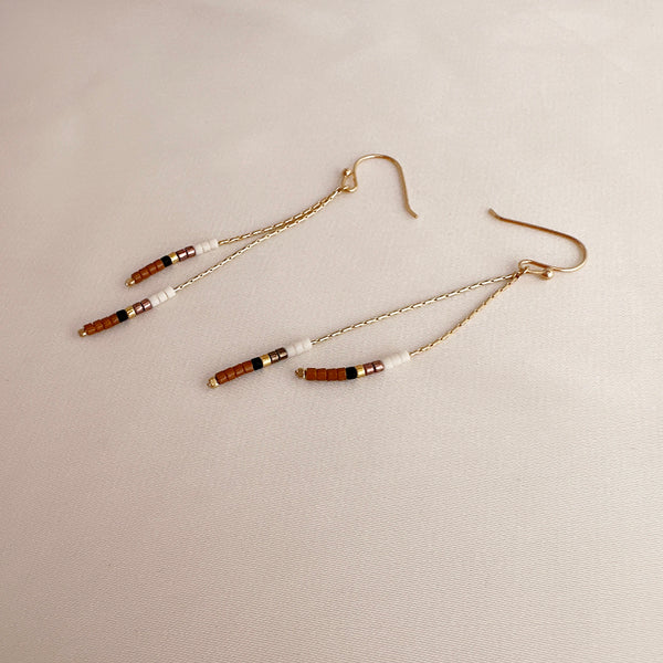 Candyce - Boucles Chaîne Perlée