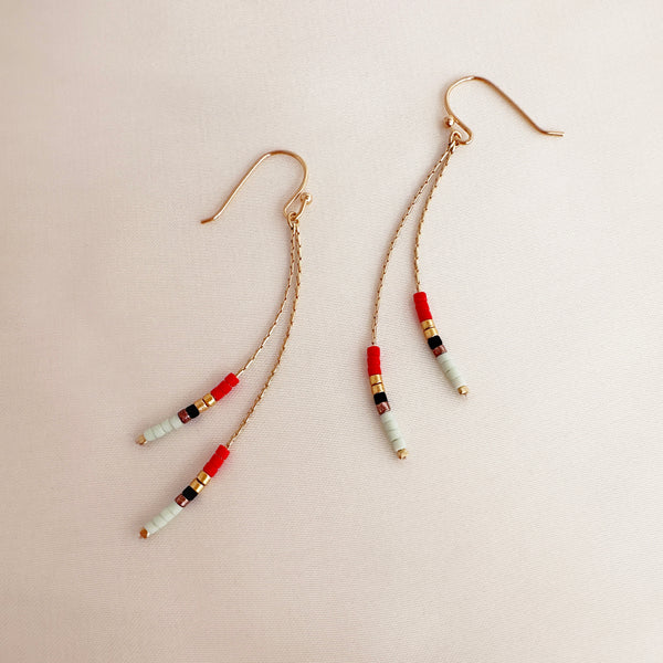 Candyce - Boucles Chaîne Perlée