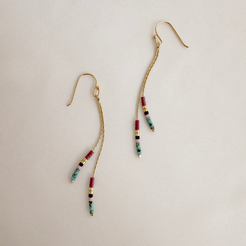 Candyce - Boucles Chaîne Perlée