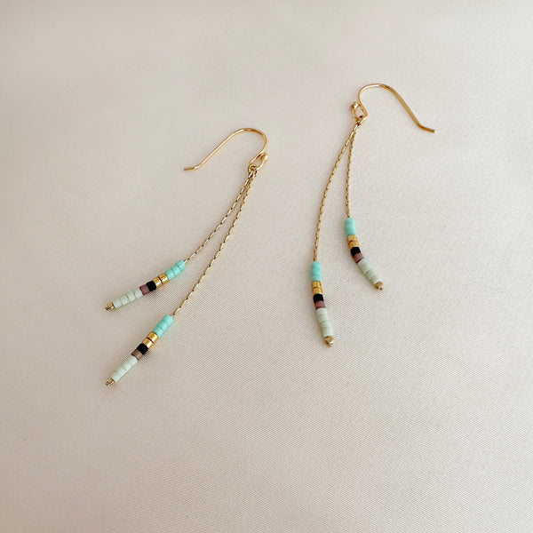 Candyce - Boucles Chaîne Perlée