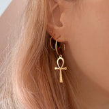 Ayana - Ankh Key Hoops