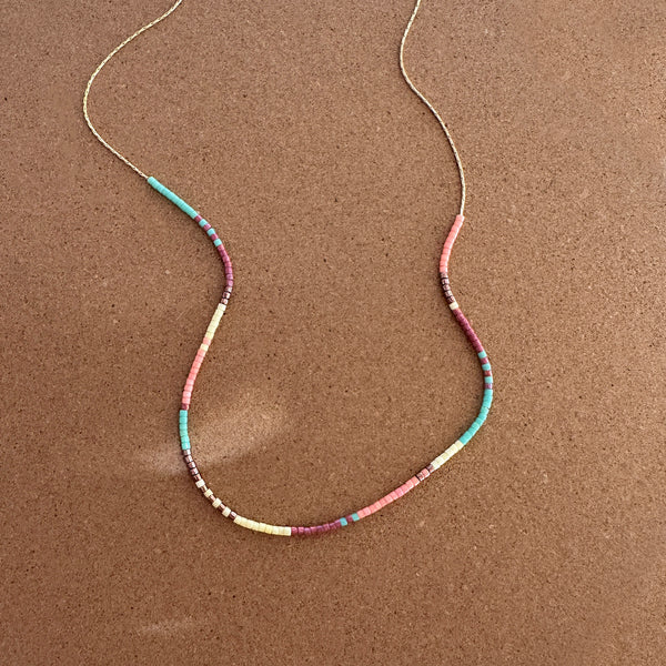 Estella - Multicolor Beaded Necklace