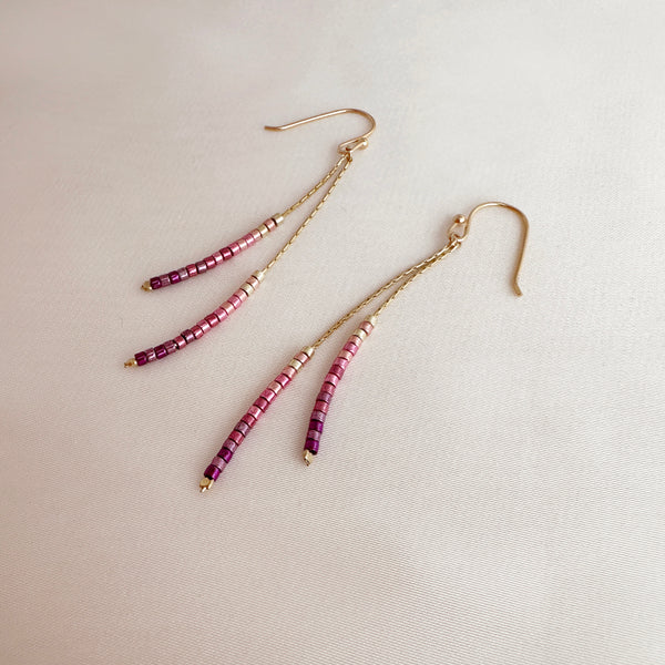 Candyce - Beaded Ombré Earrings