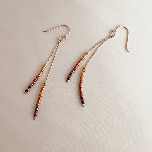 Candyce - Beaded Ombré Earrings
