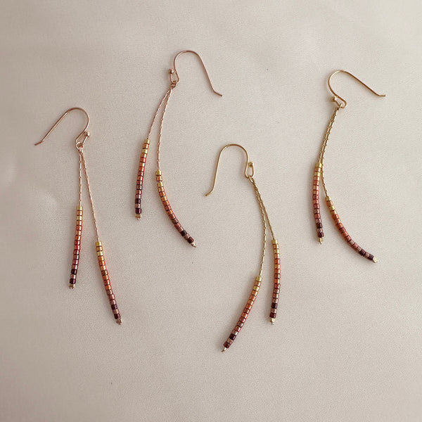 Candyce - Beaded Ombré Earrings