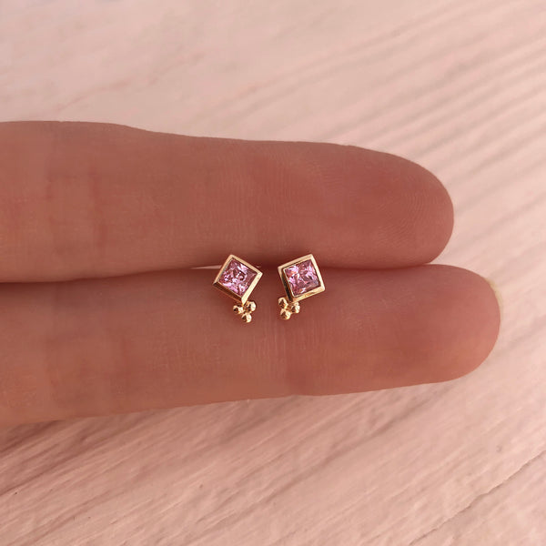 Lindy - CZ Stud Earrings