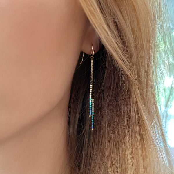 Candyce - Beaded Ombré Earrings