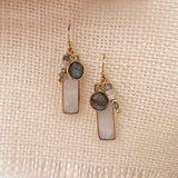 Eleana - Moonstone Bar Earrings