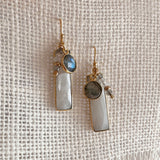 Eleana - Moonstone Bar Earrings